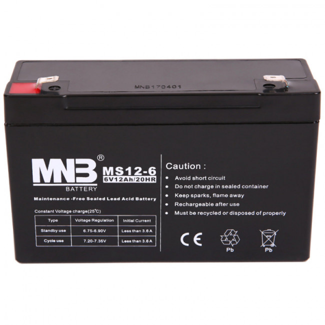 Аккумулятор MNB MS 12-6 Аккумулятор MNB MS 12-6
